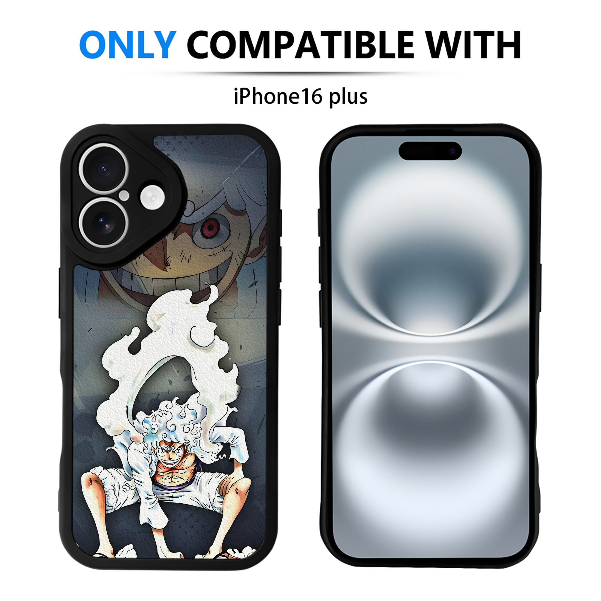 （画像用） ワンピース ONE PIECE 【iPhone 16シリーズ対応】シリコンスマホケース（レザー調） 材質：シリコン